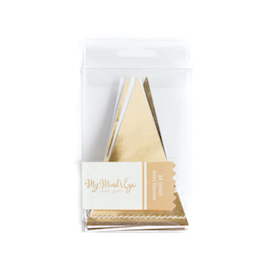 Gold foil mini  - pennant banner